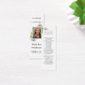 バラ記念詩祈りの言葉葬式しおり (デスク)