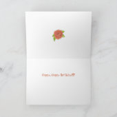 バラ誕生日カード カード (内部)