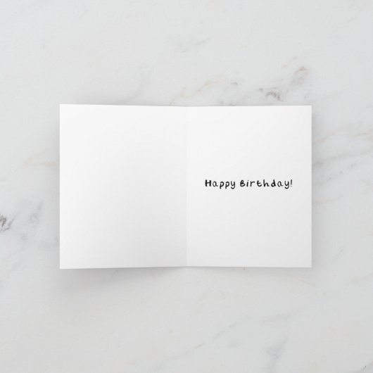 バラ誕生日カード カード (内部)