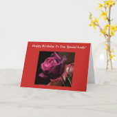 バラ誕生日カード カード (黄色い花)