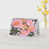 バラ誕生日カード(Mom) カード (黄色い花)