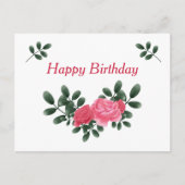 バラ誕生日 ポストカード (正面)