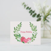 バラ誕生日 ポストカード (スタンド正面)