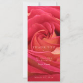 バラ誕生祝いメニュー 招待状 (裏面)