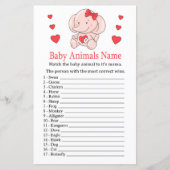 バラ象のベビーアニマルズネームゲーム (正面)