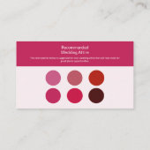 バラ赤結婚装エンクロージャカード エンクロージャーカード (裏面)