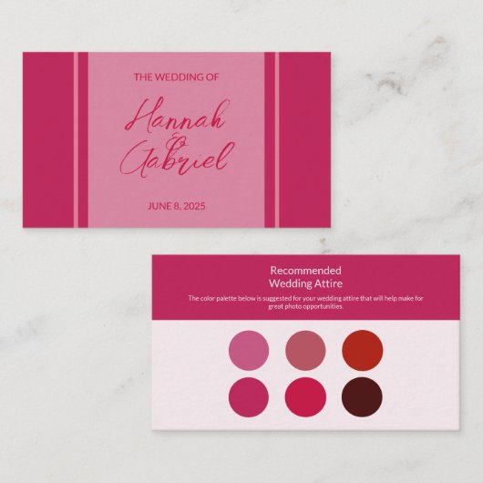 バラ赤結婚装エンクロージャカード エンクロージャーカード (正面/裏面)