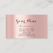 バラ赤面クローゼットハンガーファッションブティック 名刺 (裏面)