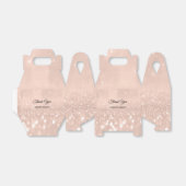 バラ赤面グリッタースウィート16thブライダル結婚ズギフト フェイバーボックス (折り畳みなし)