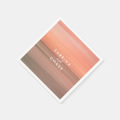 バラ赤面パーソナライズされたズ結婚ナプキン スタンダードカクテルナプキン (角)