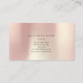 バラ赤面パール抽象芸術ミニマルシルクメタルー2 名刺 (裏面)