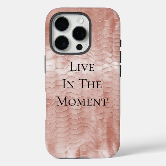 バラ赤面ピンクスネークプリント Case-Mate iPhoneケース (裏面)