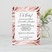 バラ赤面ピンクゼブラ 招待状 (スタンド正面)