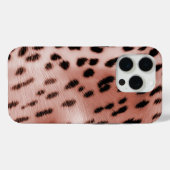 バラ赤面ピンクヒョウ Case-Mate iPhoneケース (裏面 (横))