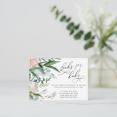 バラ赤面ピンクフローラベビーEnc エンクロージャーカード (スタンド正面)