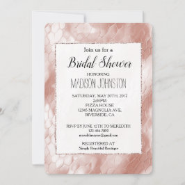 バラ赤面ピンクホワイトスネークスキン 招待状