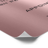 バラ赤面ピンクメイクアップ目まぶし価格 ポスター (角)