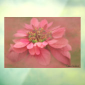 バラ赤面ポインセティアスデジタルアート ウィンドウサイン (シート3)