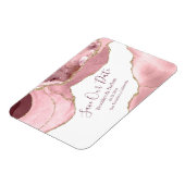 バラ赤面Agate日付の保存 マグネット (左側)