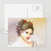 バラ赤 ポストカード (正面/裏面)