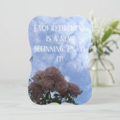 バラ退職パーティの招待状 (スタンド正面)