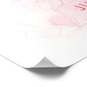 バラ退職パーティーウェルカムサイン ポスター (角)