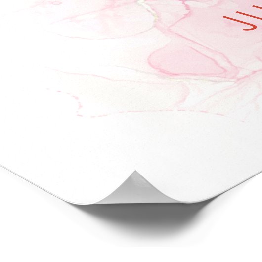 バラ退職パーティーウェルカムサイン ポスター (角)