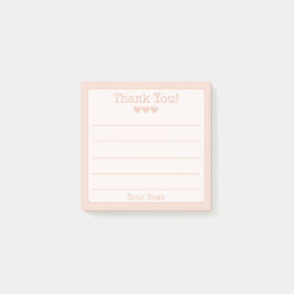 バラ金ゴールドあなたの名前とハートありがとう ポストイット