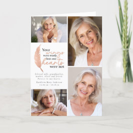 バラ金ゴールドあなたの翼の準備ができていた写真悔やみや弔慰 サンキューカード