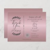 バラ金ゴールドありがとうショッピング割引カード (正面/裏面)