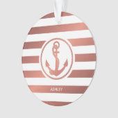 バラ金ゴールドいかり オーナメント (正面)