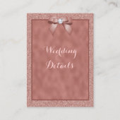 バラ金ゴールドおよびスタイリッシュグリッター詳細 エンクロージャーカード (正面)