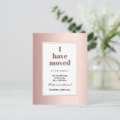 バラ金ゴールドがミニマルモダンム移動した 案内ポストカード (スタンド正面)