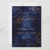 バラ金ゴールドが栄え、水軍のクリスマス企業のを飾る 招待状 (正面)