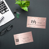 バラ金ゴールドがqrコードビジネス紹介カードを点滅 割引カード