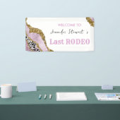 バラ金ゴールドきらめくグリッターバチェロレッテ 横断幕 (トレードショー)