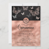 バラ金ゴールドきらめくバタフライキンセモダンーニェラ 招待状 (正面)