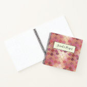 バラ金ゴールドきらめくマーメイドスケールパターン ノートブック (内部)