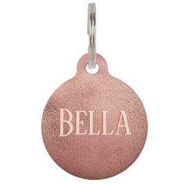 バラ金ゴールドきらめく名Take Me Home Info Dog ID ペット　ネームタグ