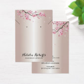 バラ金ゴールドさくらんぼブロッサムジュエリーイヤリングディスプレイ (デスク)