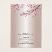 バラ金ゴールドさくらんぼブロッサムジュエリーイヤリングディスプレイ (裏面)