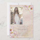 バラ金ゴールドつつじ卒業 招待状 (裏面)