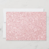 バラ金ゴールドとグリッターキンセアニェラフォト招待状 招待状 (裏面)