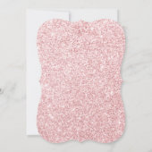 バラ金ゴールドとグリッターキンセアニェラ招待状 招待状 (裏面)