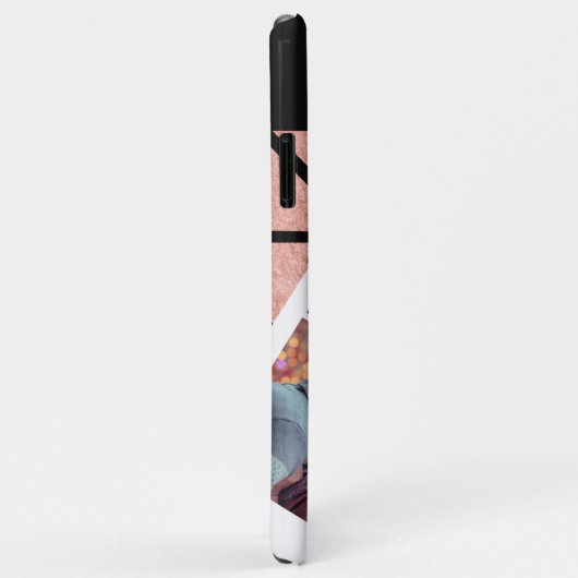 バラ金ゴールドとグリッター大理石記念写真 Case-Mate iPhoneケース (裏面/右)