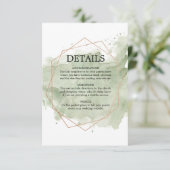バラ金ゴールドとグリーンウォーター結婚カラーの詳細カード エンクロージャーカード (スタンド正面)