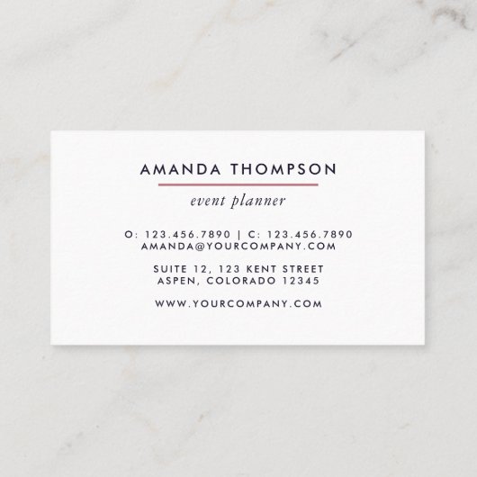 バラ金ゴールドとピンクアジト 名刺 (裏面)