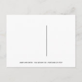 バラ金ゴールドとブラッククリスマスパーティー日付の保存 案内ポストカード (裏面)