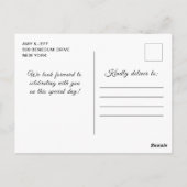 バラ金ゴールドとブラックグラムティアーズバースデーパーティー ポストカード (裏面)