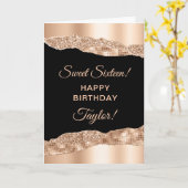 バラ金ゴールドとブラックグラムティアーズSweet sixteen カード (黄色い花)